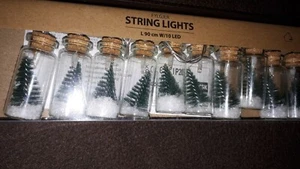 Lichterkette Weihnachten 10 ner Led Lichterkette 10 Gläschen mit Tannenbaum  - Bild 1 von 5