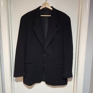Giorgio Armani Le Collezioni 100% Cashmere Black Suit Jacket Blazer 42L