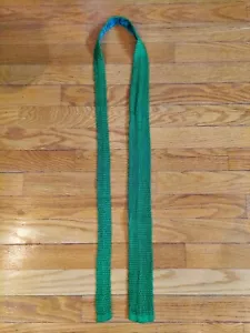 Polo by Ralph Lauren gestrickte Krawatte mit quadratischer Spitze: 100 % italienische Seide gelb grün - Bild 1 von 6