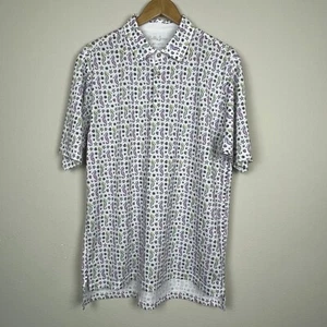 Camisa Polo Bobby Jones X H2O Para Hombre Talla L - Estampado de Cacha de Caballito de Mar Golf Costero - Imagen 1 de 7