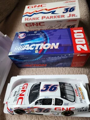 Новый в коробке #36 Hank Parker Jr. GNC 2001 Монте-Карло 1:24 Nascar гоночный автомобиль белый/красный - Изображение 1 из 3