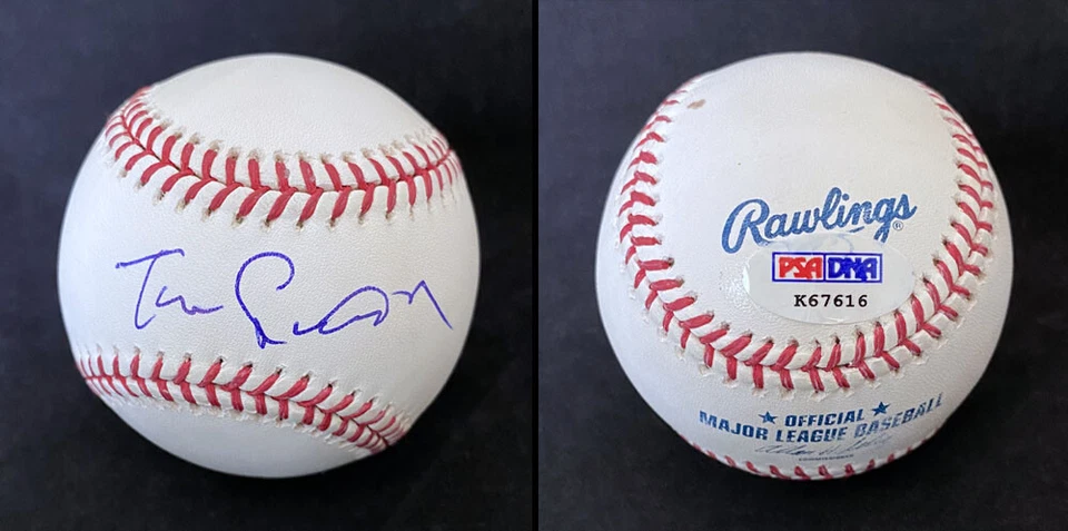 Tommy Lasorda SIGNED ROMLB Baseball Los Angeles Dodgers PSA/DNA AUTOGRAPHED  - Image 1 of 1