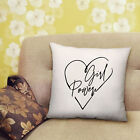 Girl Power Printed Cushion with Filled Insert - 40cm x 40cm
