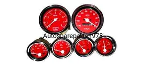 Smiths Replica Kit-Elec Temp Oil Fuel AmpGauge+ Speedo 180-0 KMH+8000RPM 85mm RC - Picture 1 of 3