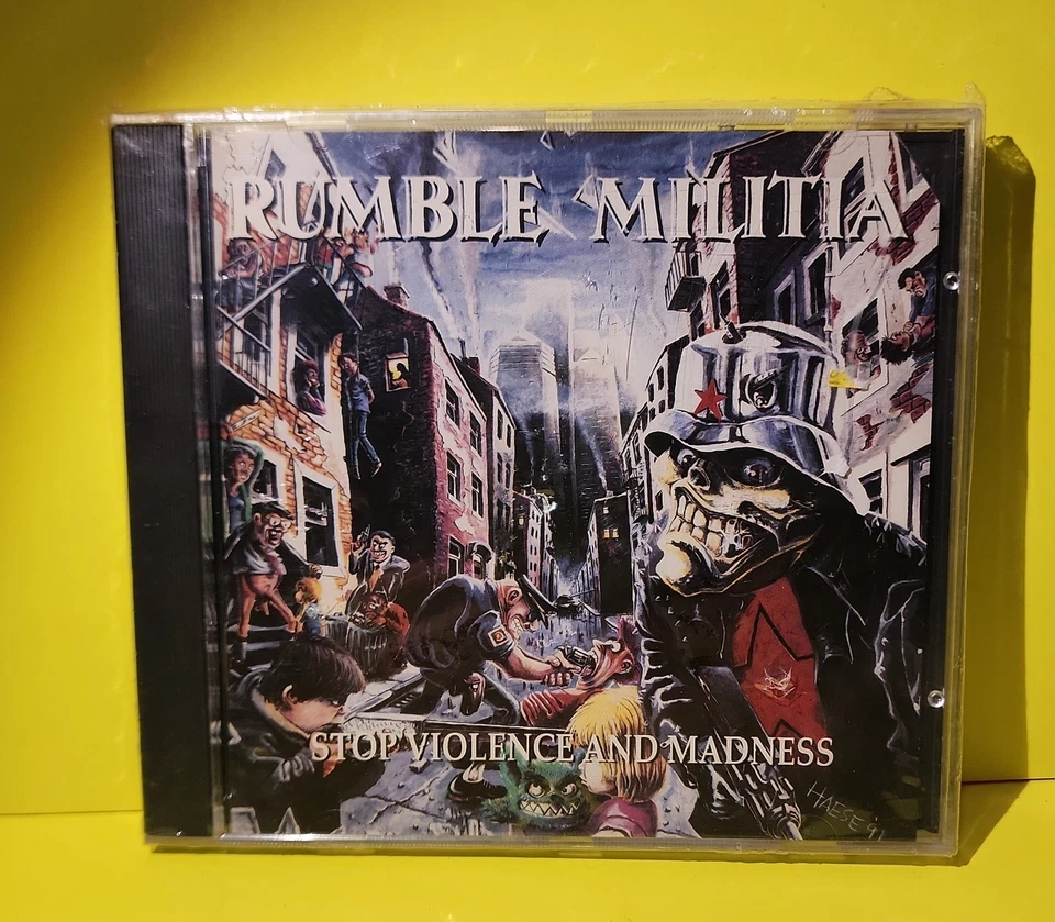 Rumble Militia ‎– Stop Violence and Madness CD 1991 Century Media Cm 7720-2