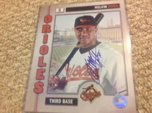 MELVIN MORA SIGNED AUTOGRAPHED 8X10 PHOTO BALTIMORE ORIOLES - Picture 1 of 2