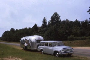 Vintage Kodachrome Slide Airstream Camer International Car - Picture 1 of 2
