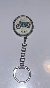 Benelli Motorcycles Keychain Key Ring FOB Rotates Holographic Vintage Rare - Picture 1 of 2