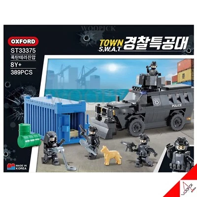 Oxford 2024 Town Swat Team BOMB TERROR SUPPRESSION Brick Block 389pcs ST33375 - Image 1 of 4