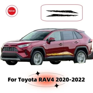 For Toyota RAV4 2020-2022 Car Vinyl Racing Stripe Sticker Side Door Decals Kit - Picture 1 of 5