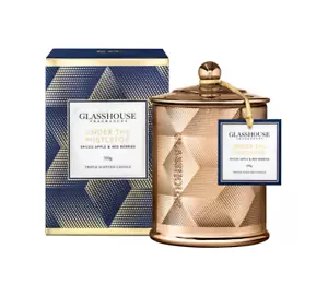 GLASSHOUSE Under The Mistletoe Christmas 2017 candle 350g Spiced Apple Red Berry - Picture 1 of 1