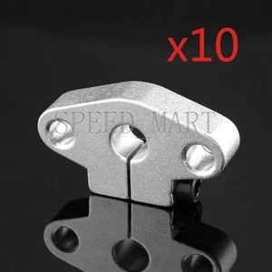 10 PCS SHF8 8mm Aluminum Rod Holder Linear Rail Shaft Guide Support CNC Bearing - Picture 1 of 4