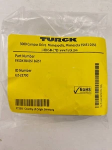 Turck FKSDXRJ45SF86/ST (U2-21790) Ethernet Receptacle Bulkhead Connector - Picture 1 of 3