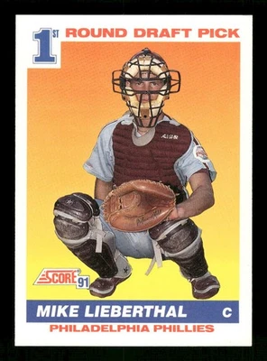 Mike Lieberthal 1991 Score #683 Near Mint or Better - Image 1 of 2