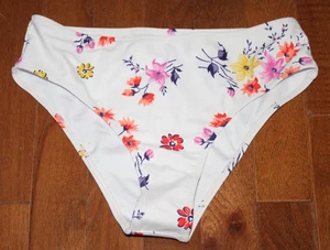 Beachsissi Damen Bikini Badeanzug Unterteil Weiß & Multi Blumenmuster Größe S Neu ohne Etikett - Bild 1 von 3