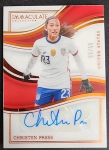 Christen Press 2023-24 Panini Immaculate Auto #IA-CP USWNT #88/99 - Picture 1 of 2