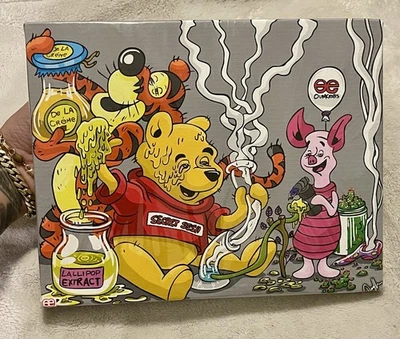 Juego de 3 impresiones en lienzo de dibujos animados DUNKEES 10" X 8" Daniel Militonian Foto 1 de 3