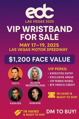 EDC LAS VEGAS 2025 TICKET - GA - 3 Day Pass - Image 1 of 4