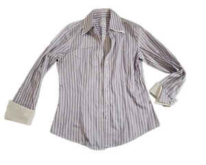brooks brothers 346 Lavendel Streifen Bündchen Hemd 6 - Bild 1 von 4