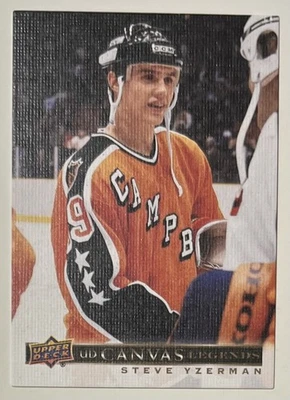 Steve Yzerman 2020-21 Upper Deck SP Signature Edition Legends Canvas #C-18 - Image 1 of 2