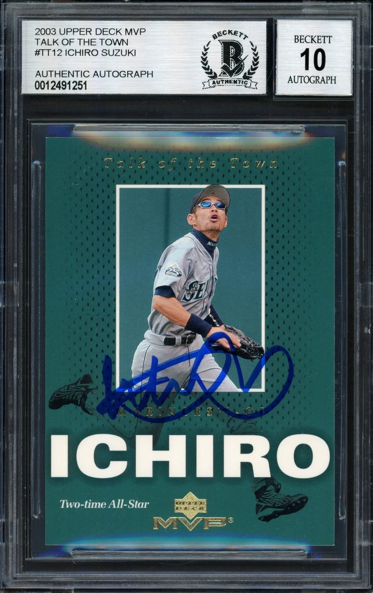 Ichiro Suzuki Autographed Baseball Trading Card Singles for sale