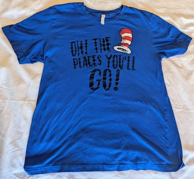 Dr. Seuss Oh The Places You'll Go! 经典棉质 T 恤 Lg — 第 1/4 张图片