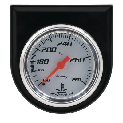 Equus 2 pulgadas Kit medidor de temperatura de agua blanca Foto 1 de 4