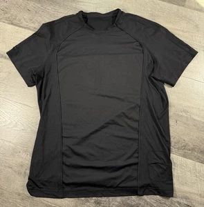 Lululemon Wet Dry Warm Perforamance T-Shirt Schwarz Gr. XL - Bild 1 von 6