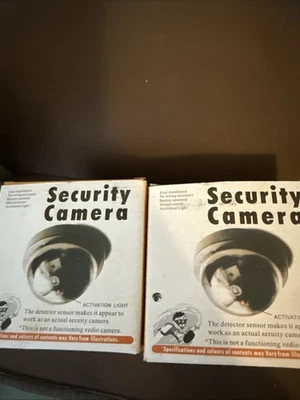 SET OF 2 DUMMY FAKE DOME SECURITY CAMERA - Image 1 of 4