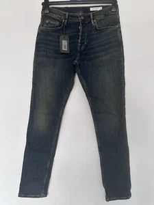 Allsaints Mens Rex Jeans Tinted Indigo Size W30" L32" Slim Fit New - Picture 1 of 11