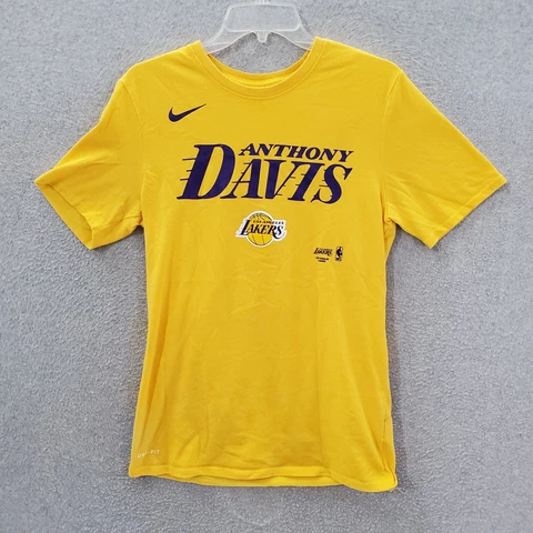 Los Angeles Lakers Women Top Medium Yellow Logo Graphic Anthony Davis Dri-Fit Cover