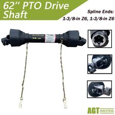 AGT  PTO Shaft PTO Drive Shaft 41.33"-62" T4 1-3/8" x 6 Spline Ends  for Tractor