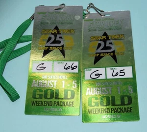 2 Star Trek Gold Convention guest passes from 2018 - Picture 1 of 2
