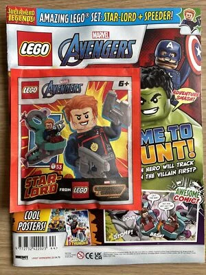 Lego Marvel Avengers Magazine Issue 22 With Starlord Minifigure & Flying Machine - Image 1 of 2