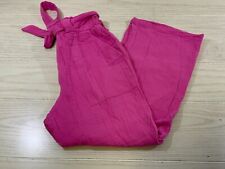 Sincerely Jules Belted Pull On Pants, Women's Size M, Fuchsia NEW MSRP $38