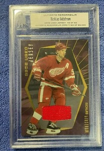 2000-01 Ultimate Memorabilia Be a Player Nicklas Lidstrom Game Used Jersey 43/60