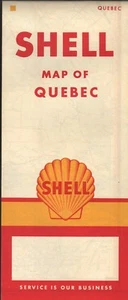 1961 Shell Road Map: Quebec NOS - Picture 1 of 1