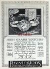 BRAVINGTON Movado Solid Gold Wrist Watch Advert #2 : Original Antique 1922 Print