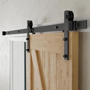 6FT Heavy Duty Sturdy Sliding Barn Door Hardware Kit -Smoothly and Quietly -Easy - Picture 1 of 7