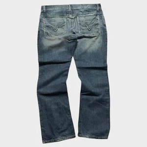 Vintage Hip Hop Jeans Baggy Bootcut Flared Leg INC Men's Denim 40x33 embroidered - Picture 1 of 4