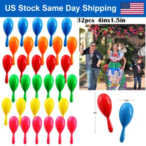 32pcs Fun Maracas Hand Decor Mexican Maracas Fiesta Cinco de Mayo Party Cool Boy - Picture 1 of 10