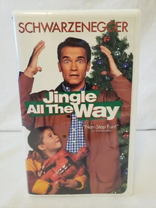VHS Jingle All the Way 1997 Schwarzenegger Sinbad Belushi Phil Hartman Rated PG - Picture 1 of 5