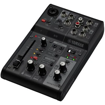 Yamaha AG03MK2 B 3-Channel Mixer/USB Interface Black  live streaming - Image 1 of 3