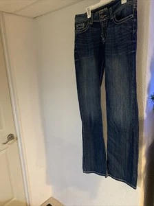 Buckle BKE KATE Low Rise Thick Stitch Stretch Boot Cut Jeans Size (29x35.5) - Picture 1 of 11