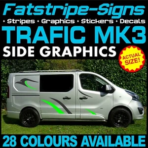 passend für RENAULT TRAFIC MK3 GRAFIK AUFKLEBER STREIFEN ABZIEHBILD CAMPER VAN WOHNMOBIL - Bild 1 von 2