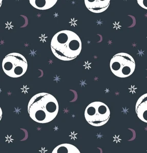NIGHTMARE BEFORE CHRISTMAS STARLIGHT JACK BABY COTTON FABRIC FAT QUARTER HALF YD - Picture 1 of 10