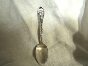 Antique W R Silverplate Souvenir 4-1/4” Spoon Niagara Falls Flowers Handle - Picture 1 of 6