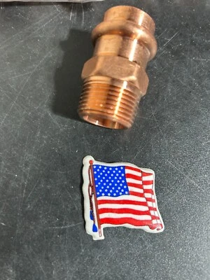 NIBCO PROPRESS COPPER PRESS QTY (10)  3/4" MALE ADAPTERS VIEGA *MADE IN USA* - Image 1 of 4