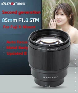 Viltrox 85mm F1.8 II AF Portrait STM Lens for Fuji X-Mount X-T4 PRO2 T30 Camera - Picture 1 of 10