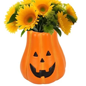 Pumpkin Vase Halloween Decor Fall Vase Decorations Table Centerpiece Hallowee... - Picture 1 of 7